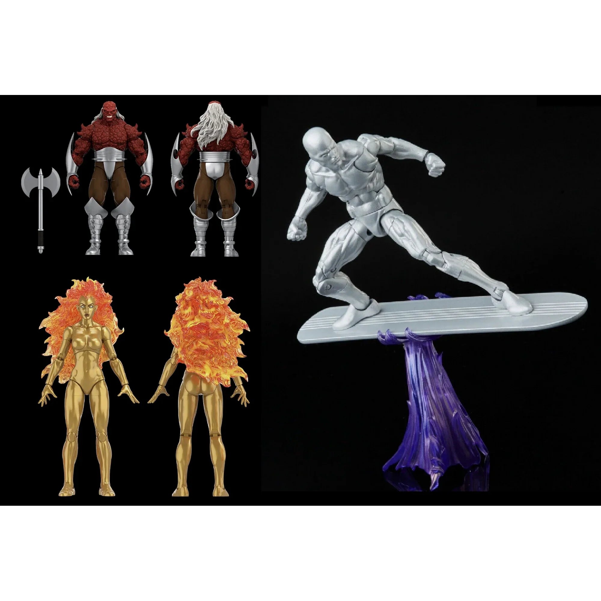 Marvel Legends Galactus with Frankie Raye (Nova), Silver Surfer, Morg, and Head of Doom by HasLab
