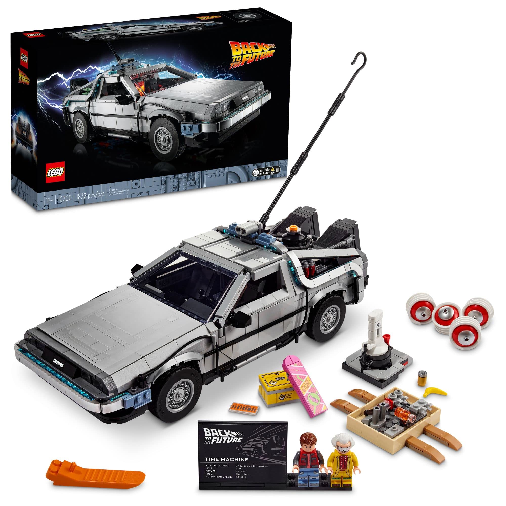 LEGO Icons Back to The Future Delorean Time Machine 10300