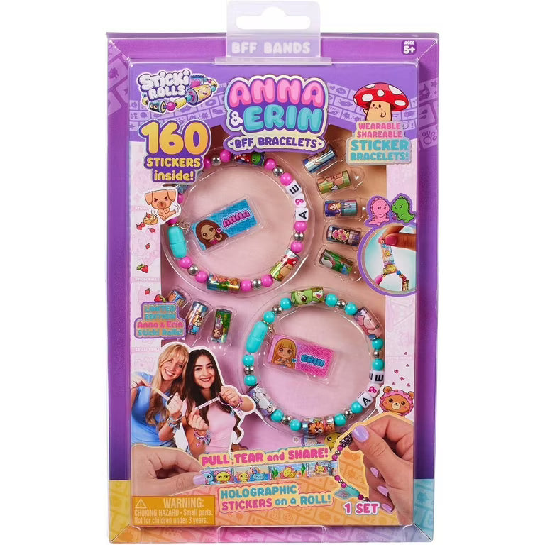 Sticki Rolls Anna and Erin BFF Bracelets 160 Stickers