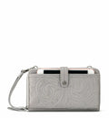 The Sak Iris Large Smartphone Crossbody Bag in Leather - Grey